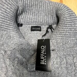 Buffalo David Bitton Gray Sweater‎ Mens Medium Watcher NWT